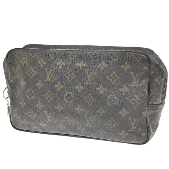 LOUIS VUITTON Trousse Toilette 28 Clutch Hand Bag Monogram Brown M47522 02EF429 - Picture 1 of 16